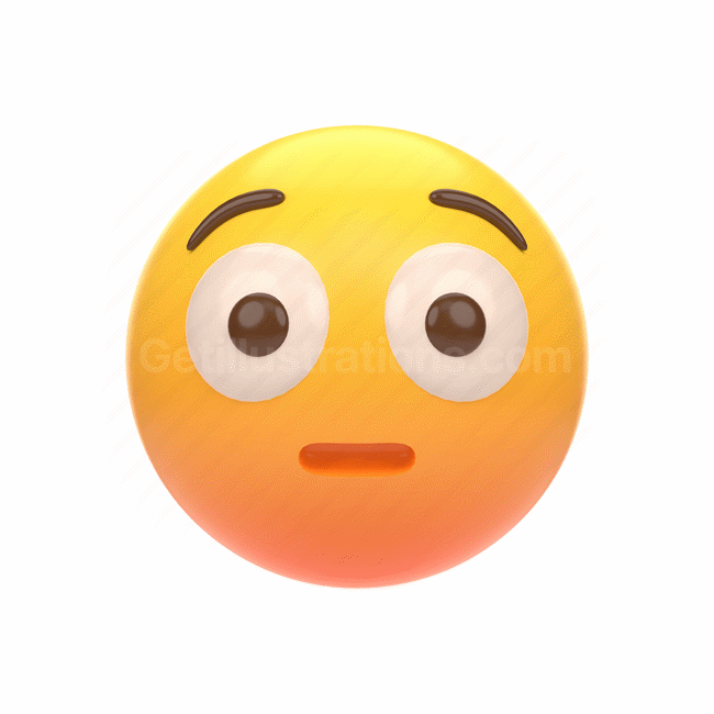 emoticon, emoji, sticker, face, wow, surprise, center